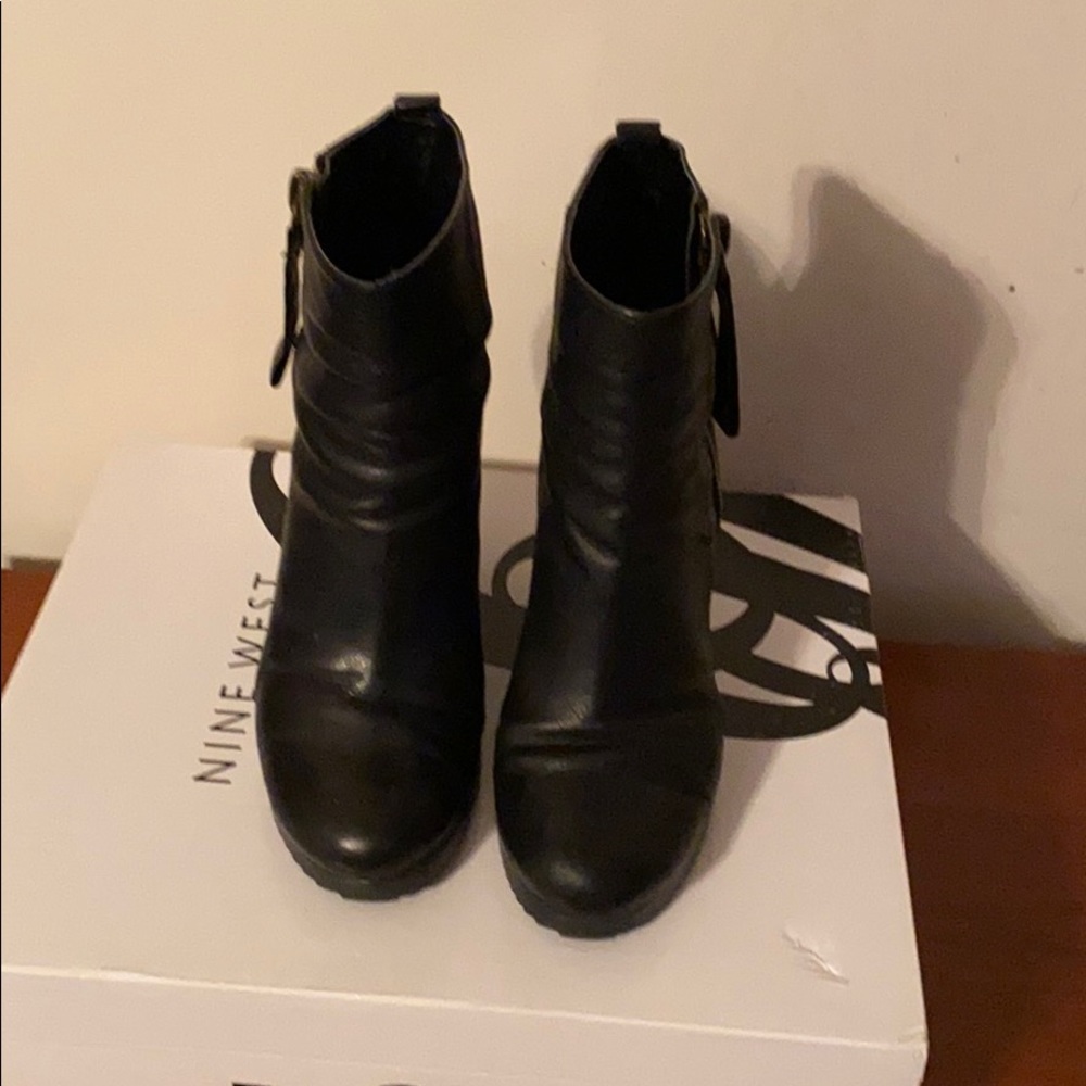 Black Nine West Wedge Boots